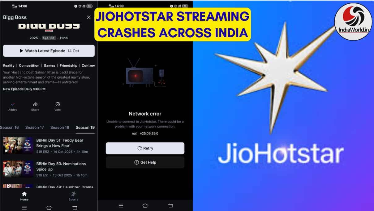 JioHotstar outage India