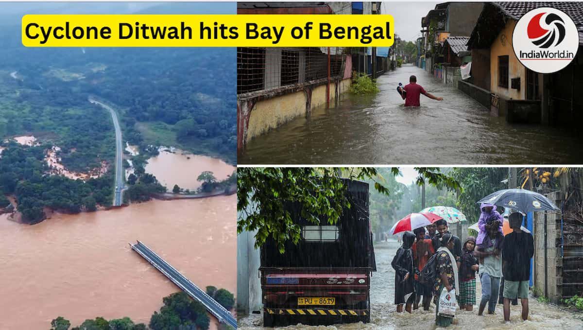 Cyclone Ditwah batters South India Cyclone Ditwah batters South India